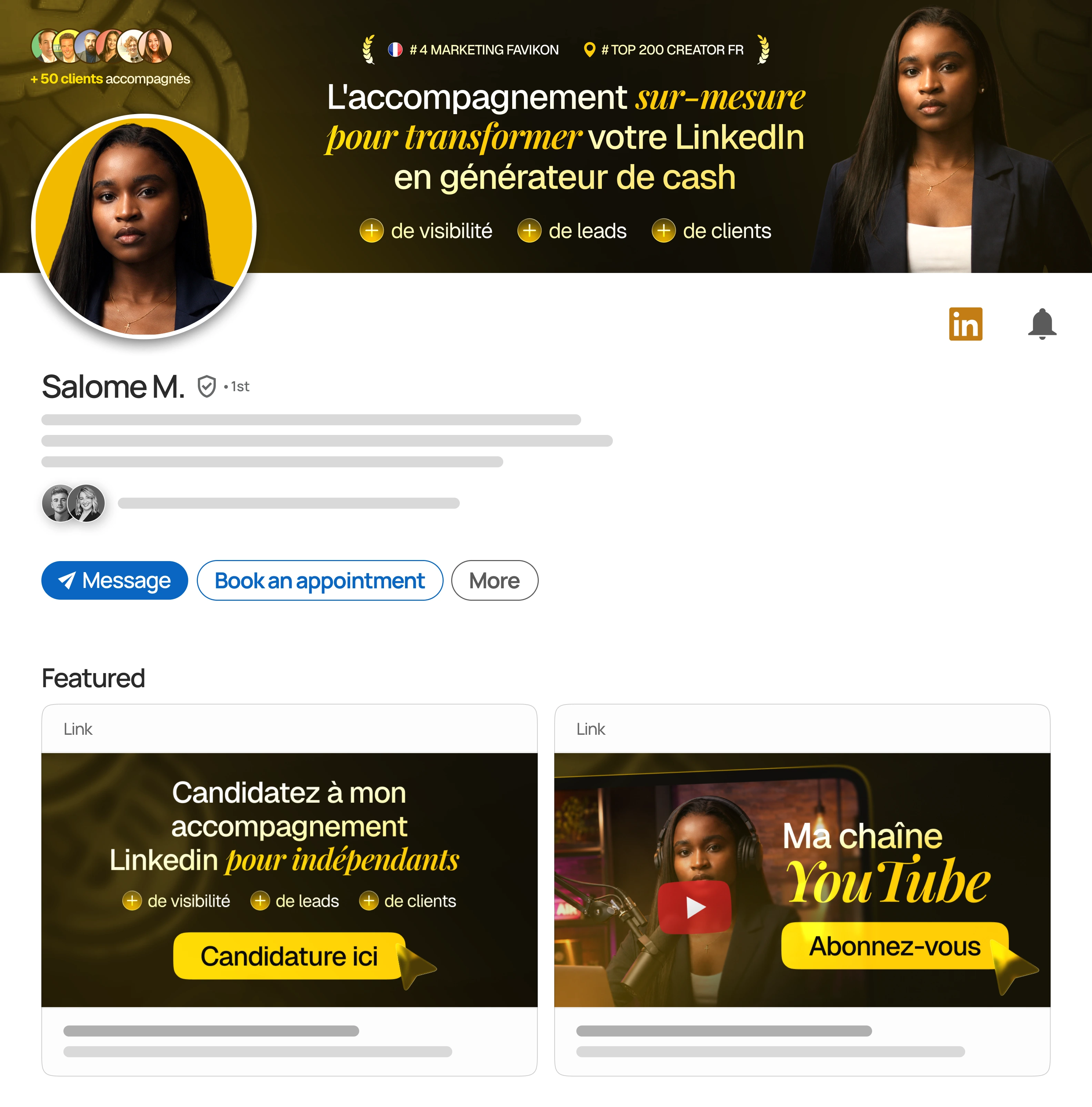 LinkedIn profile redesign