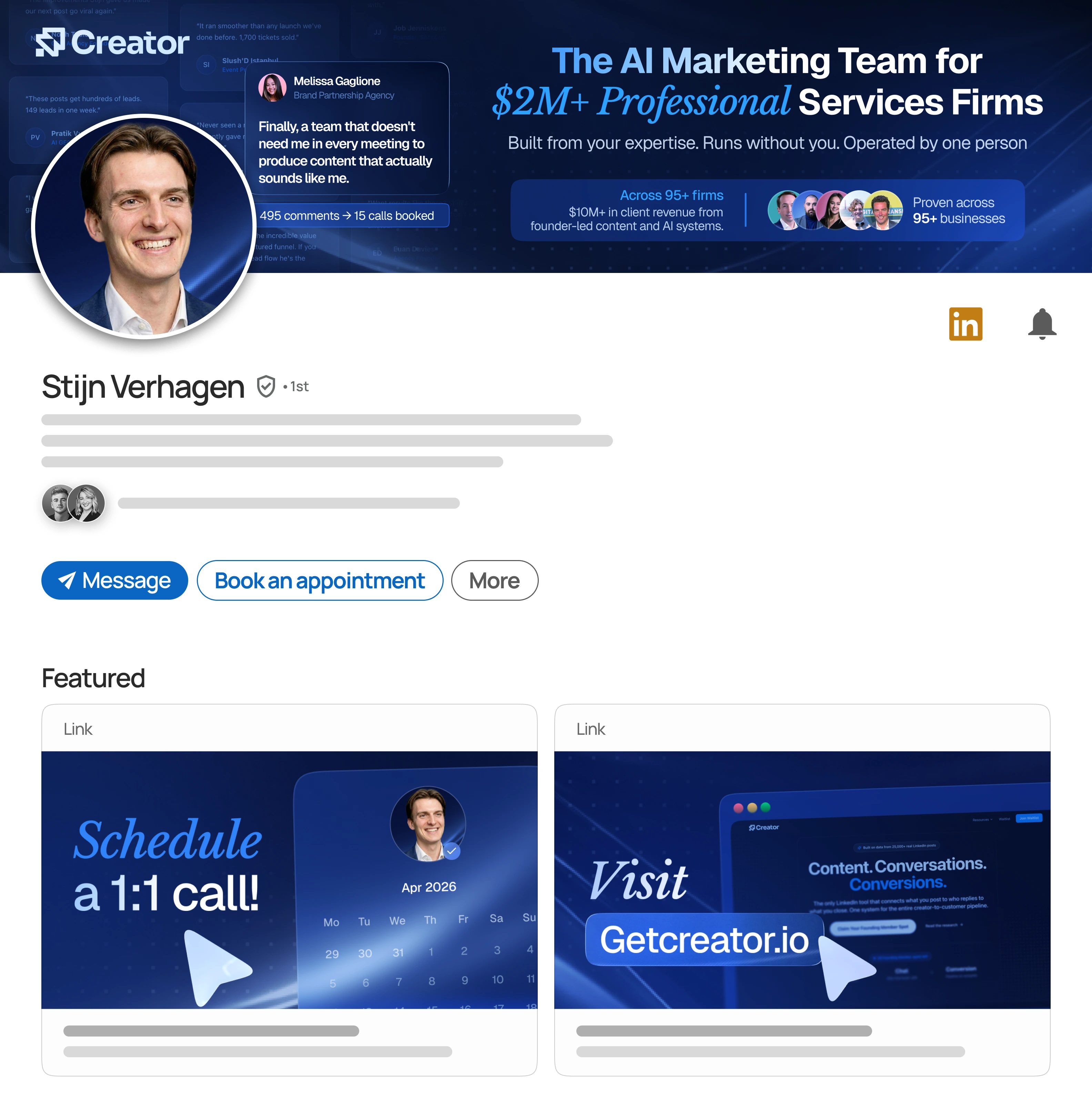 LinkedIn profile redesign