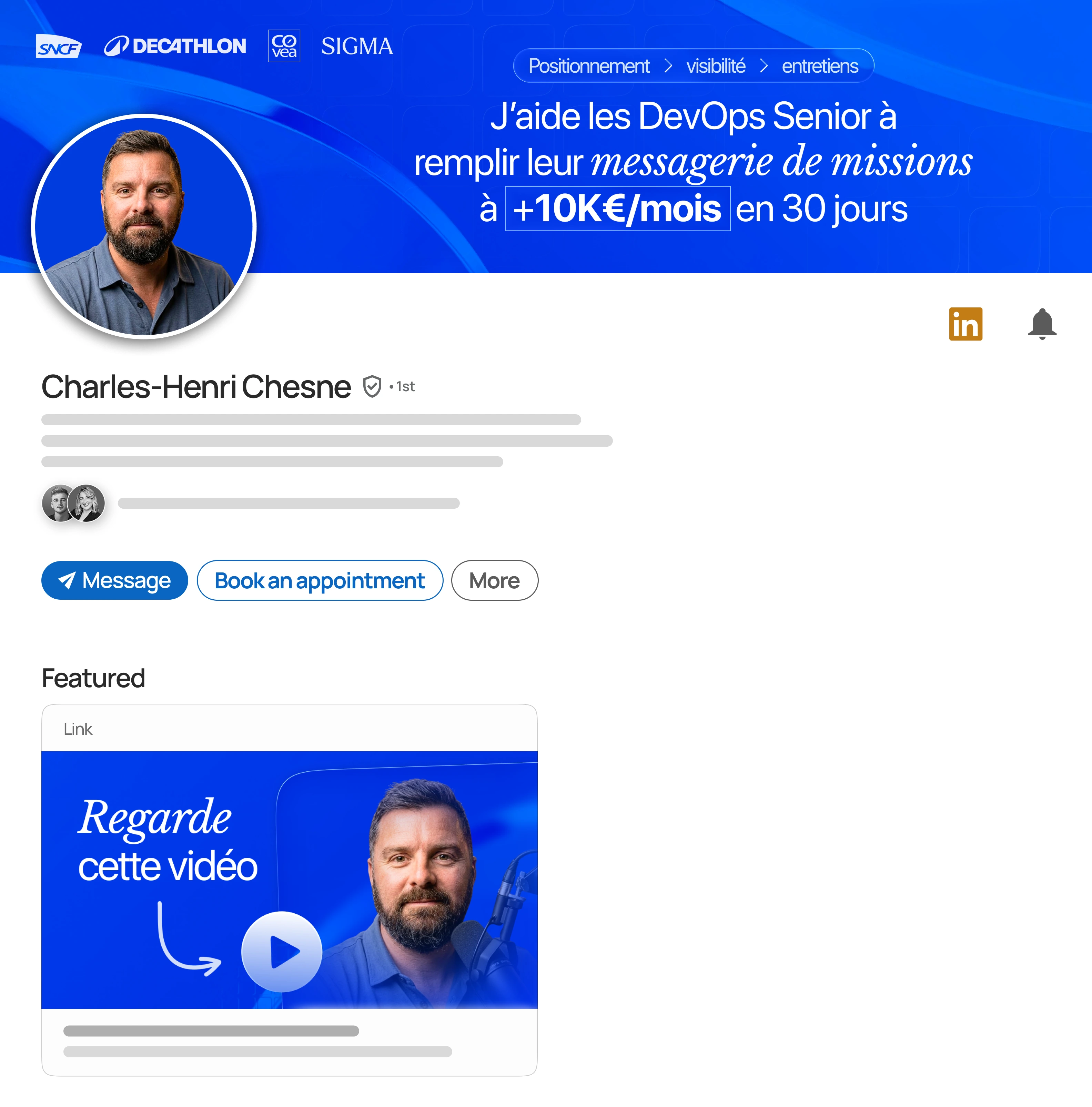 LinkedIn profile redesign