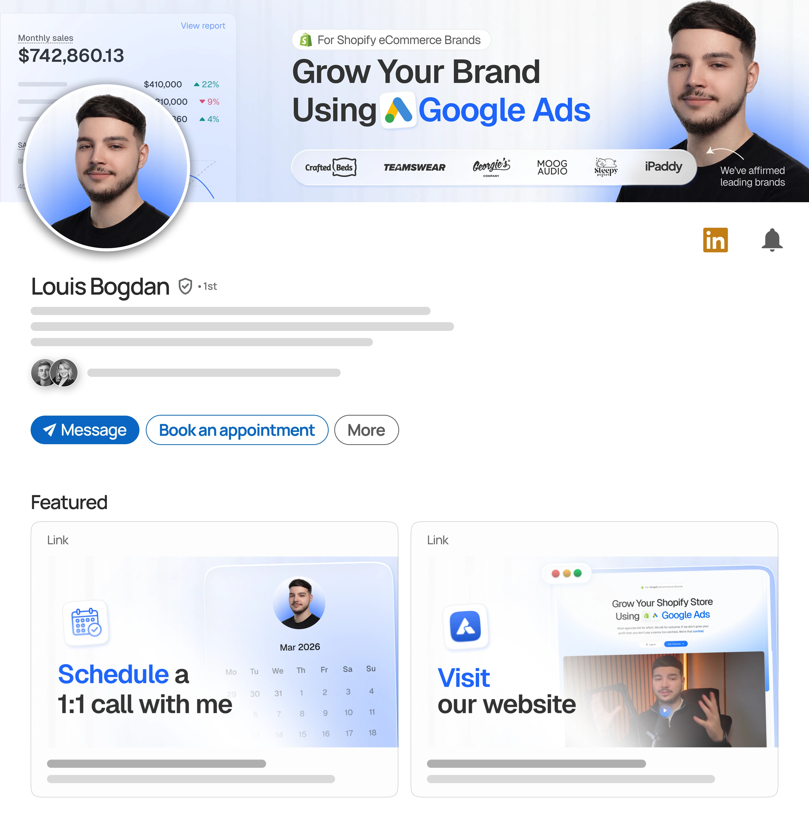 LinkedIn profile redesign