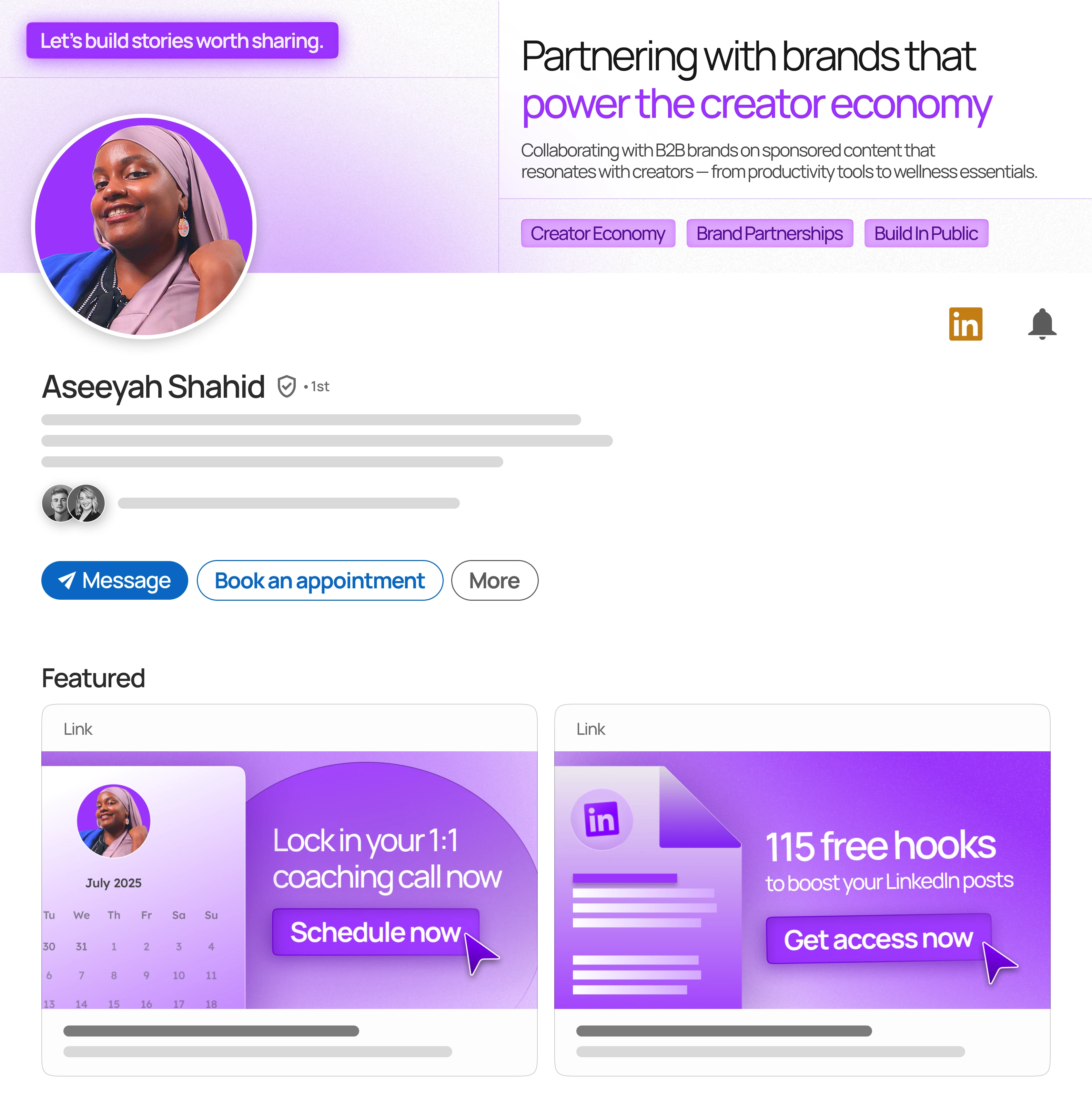 LinkedIn profile redesign