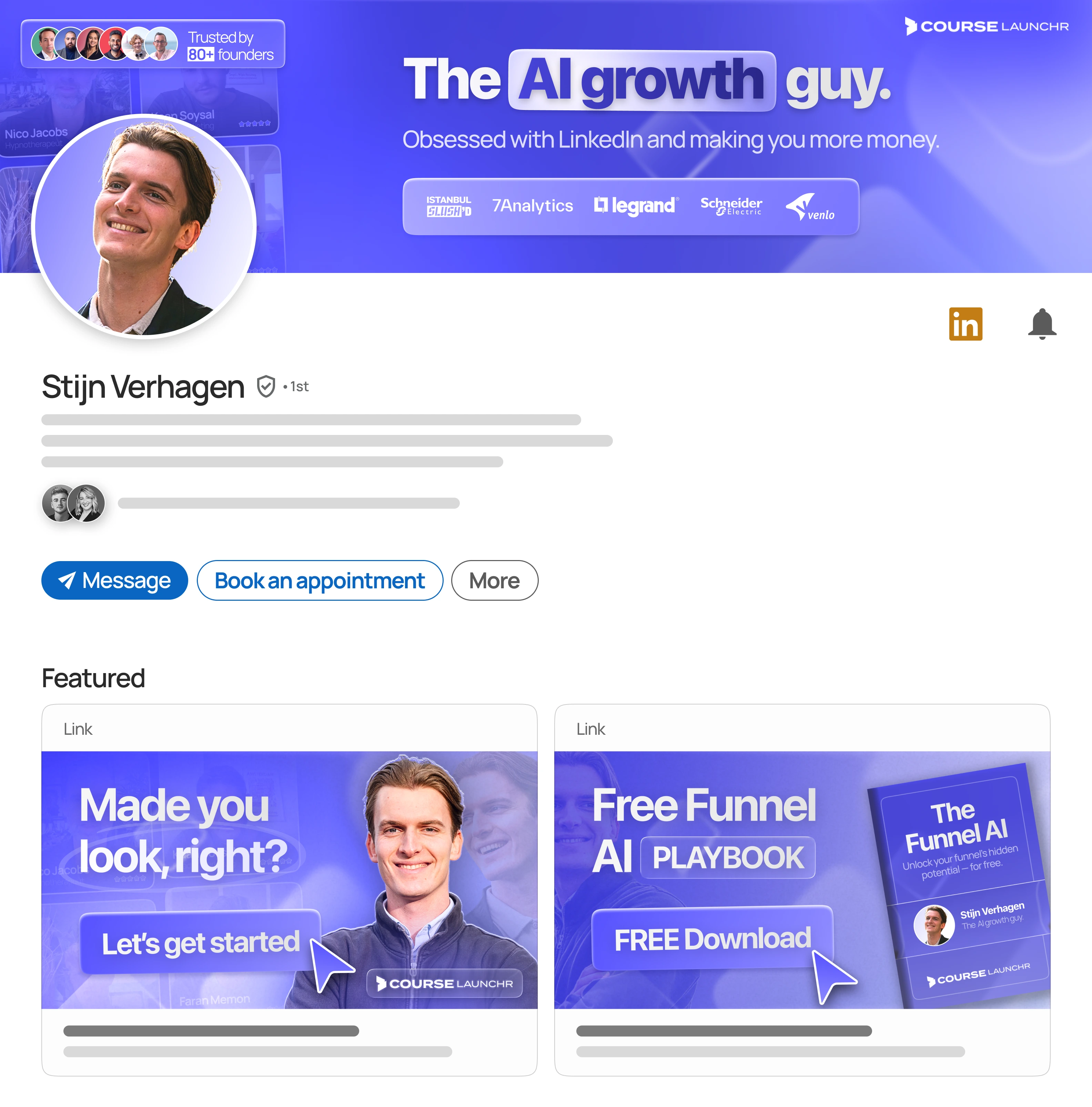 LinkedIn profile redesign