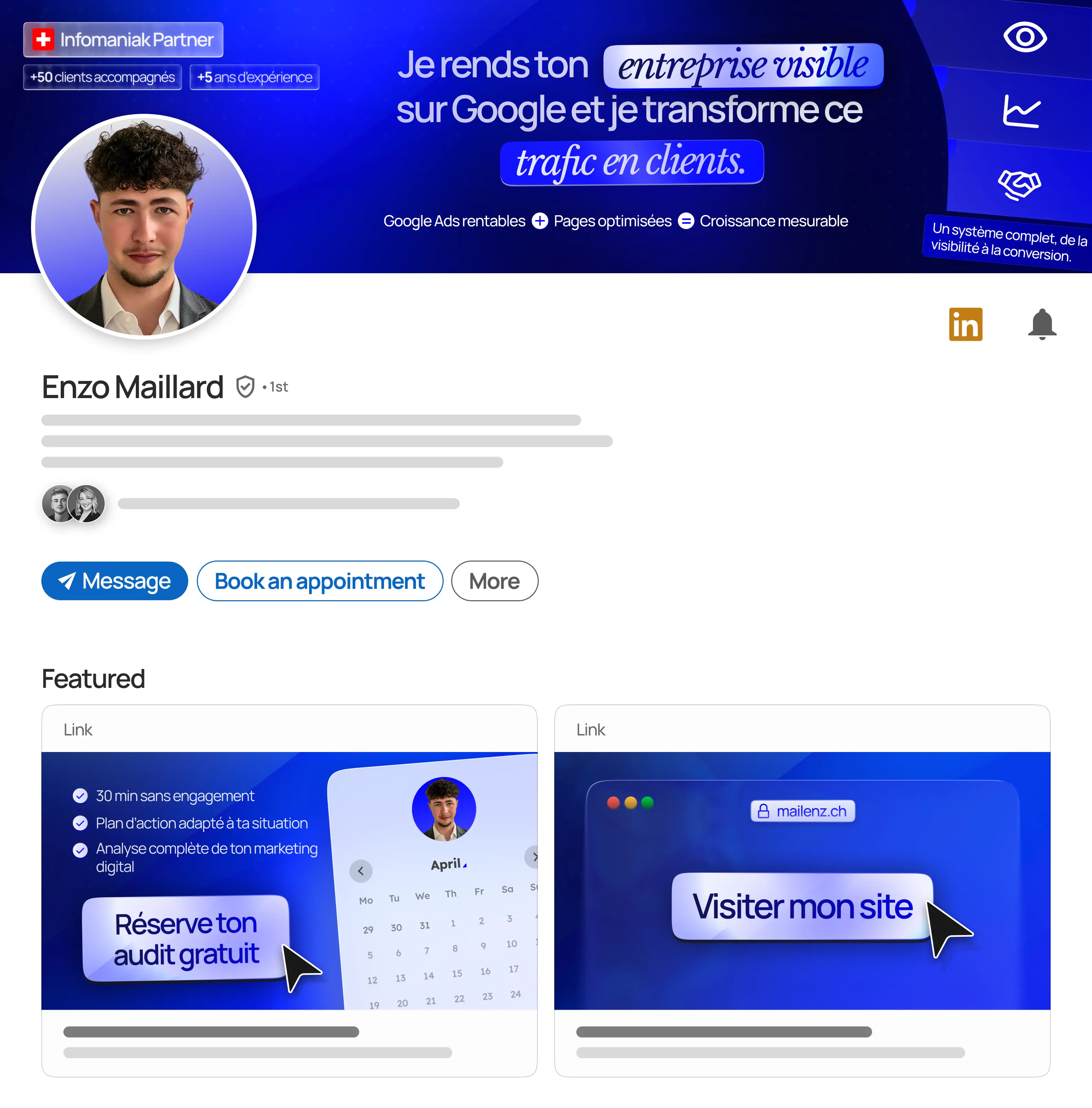 LinkedIn profile redesign