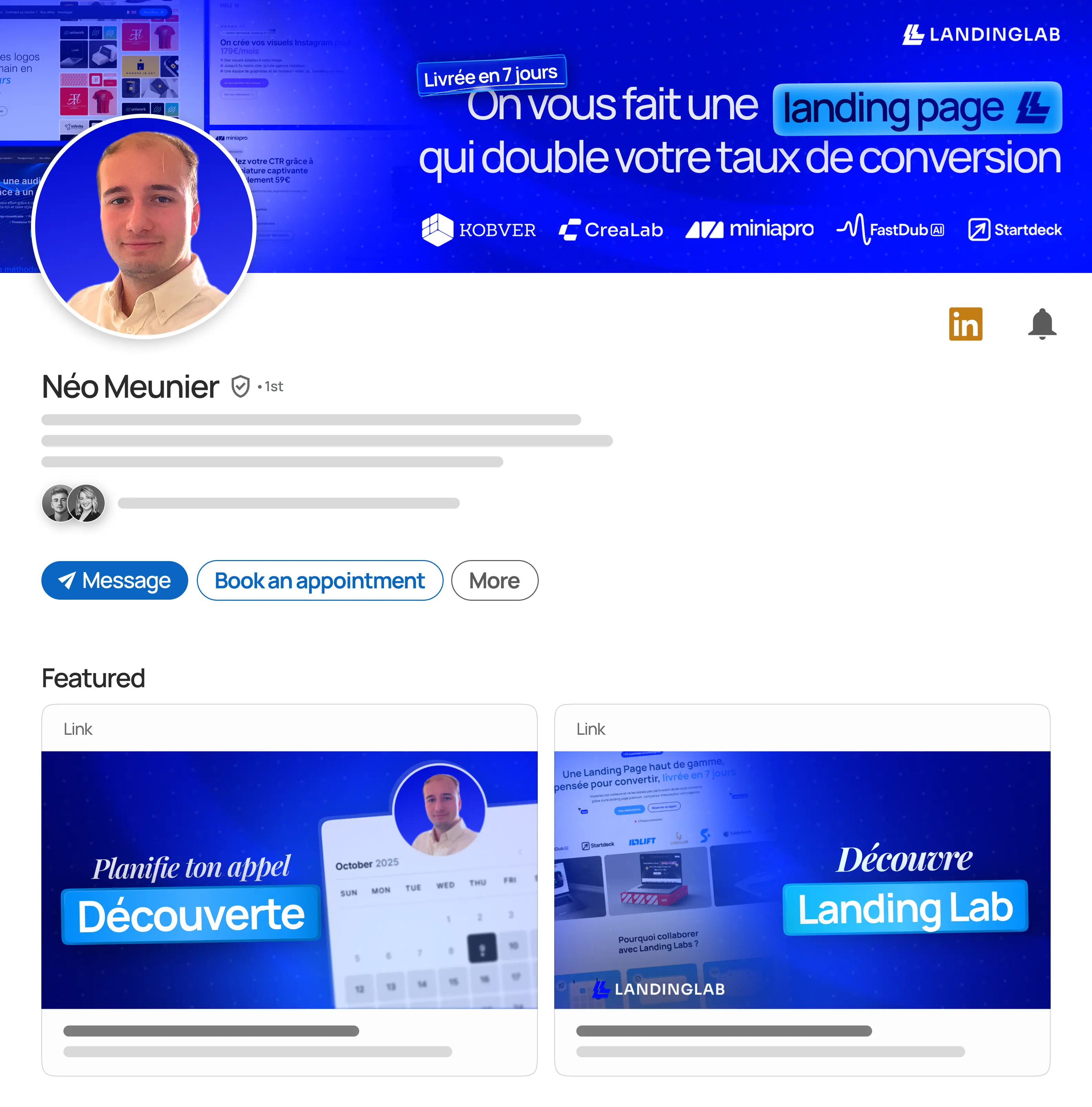 LinkedIn profile redesign