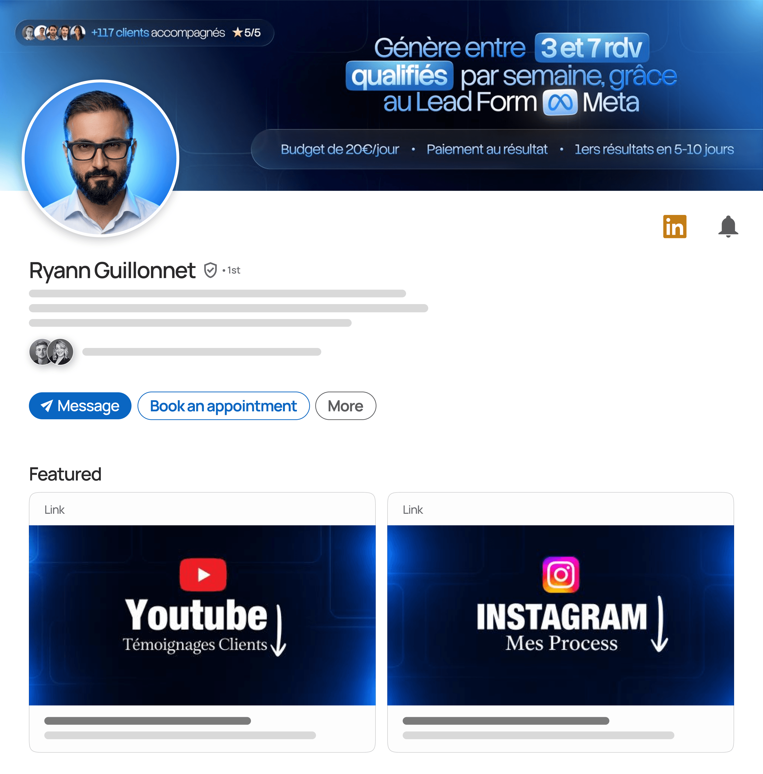 LinkedIn profile redesign