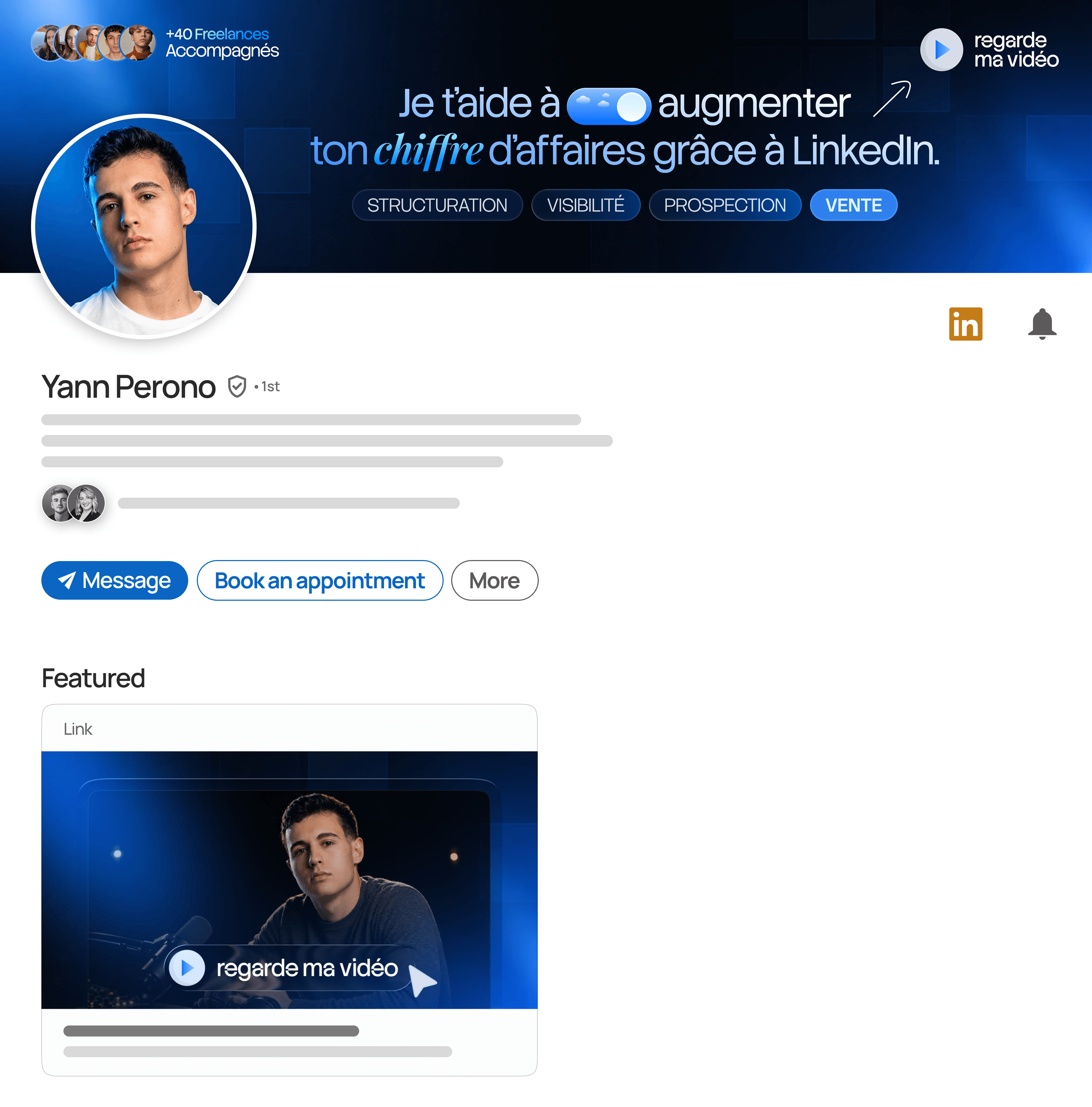 LinkedIn profile redesign