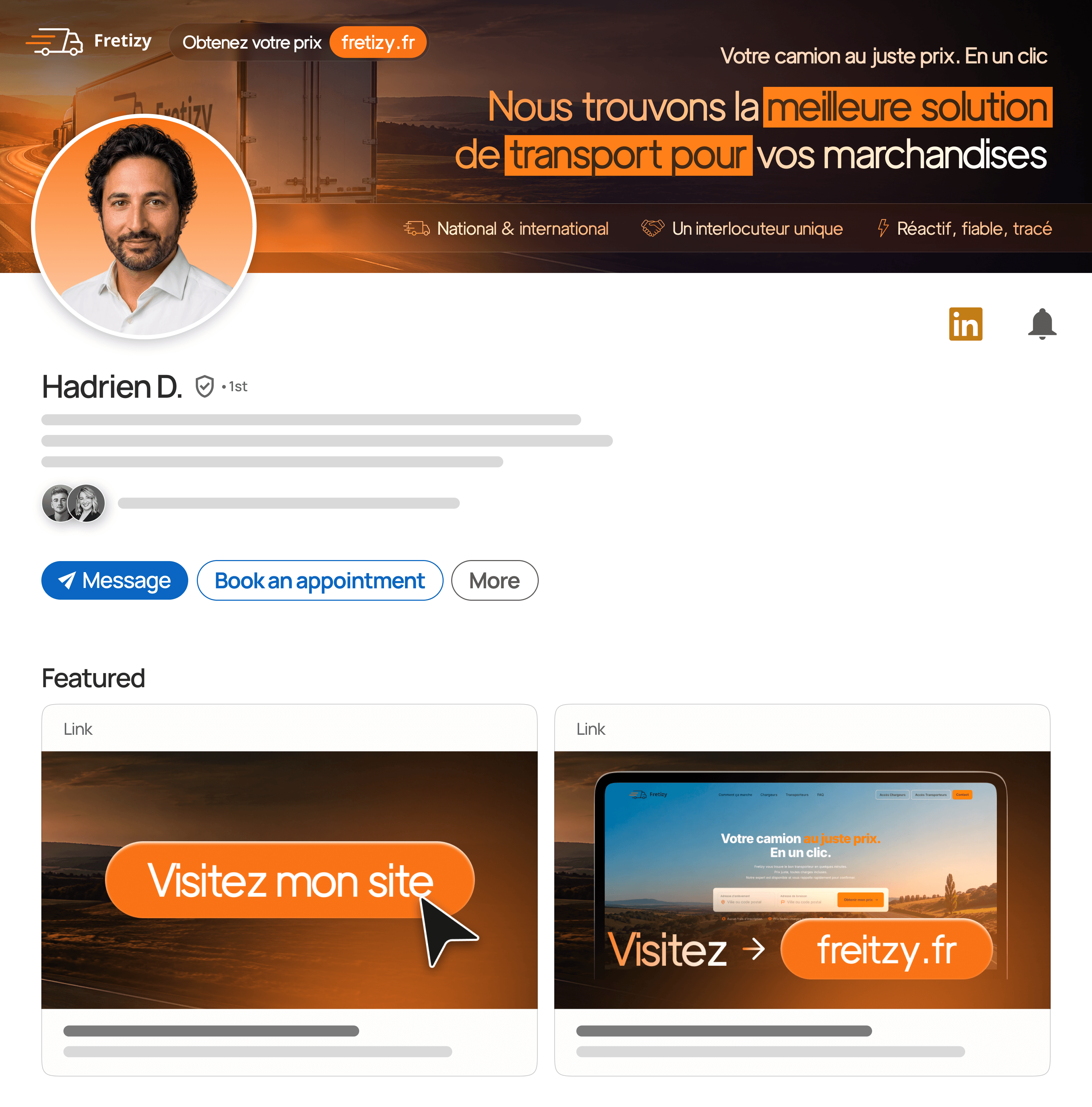 LinkedIn profile redesign