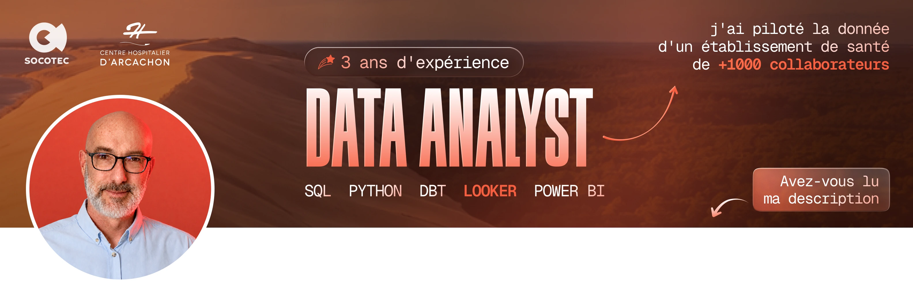 LinkedIn header preview